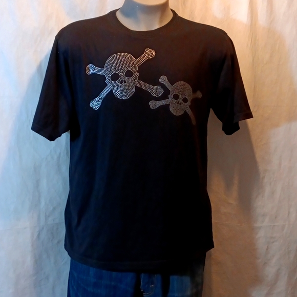 Bitter & Twisted Skull Crossbones Tee Shirt T-Shirt - Picture 2 of 5
